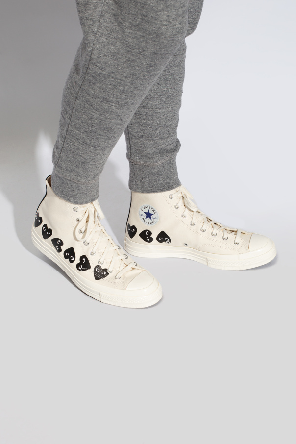 Cream comme des garcon converse best sale